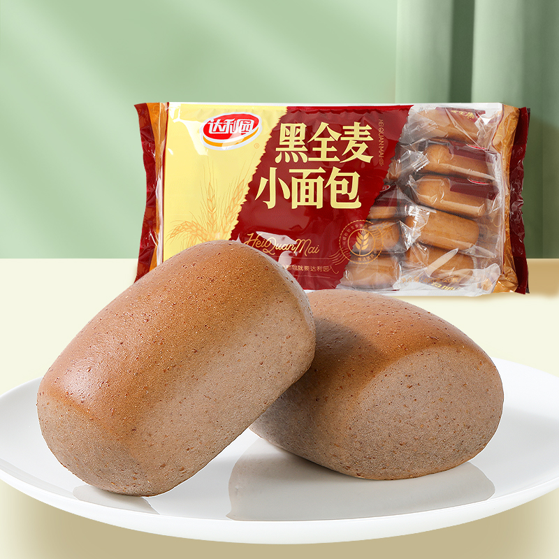 达利园黑全麦法式小面包早餐蛋糕黑麦解馋整箱休闲食品零食压扁