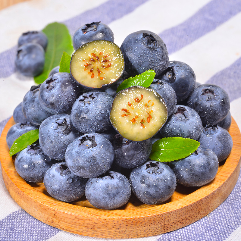 【自然搭档】云南花香蓝莓2-6盒装单盒100g新鲜水果顺丰京东多仓发