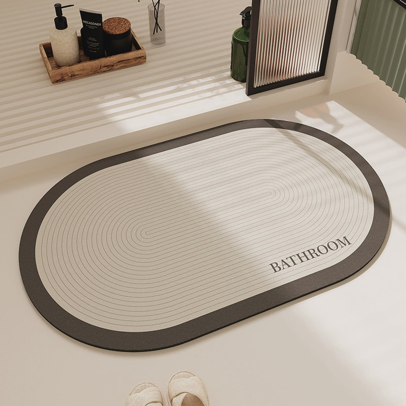 卫生间地垫浴室吸水防滑垫软硅藻泥卫浴门口脚垫浴缸洗水台吸水垫