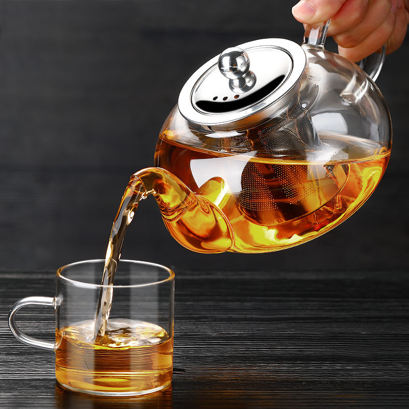 煮茶壶耐热玻璃茶壶单壶加厚过滤泡茶壶茶杯茶具套装煮茶器电陶炉