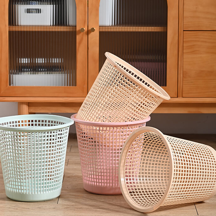 家用垃圾篓塑料无盖垃圾桶大容量卫生间镂空卫生间垃圾桶厕所专用