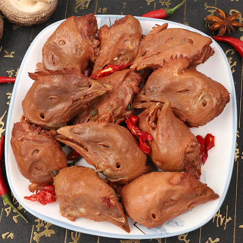 鲜卤鸡头（麻辣）到手三袋开袋即食麻辣鲜香