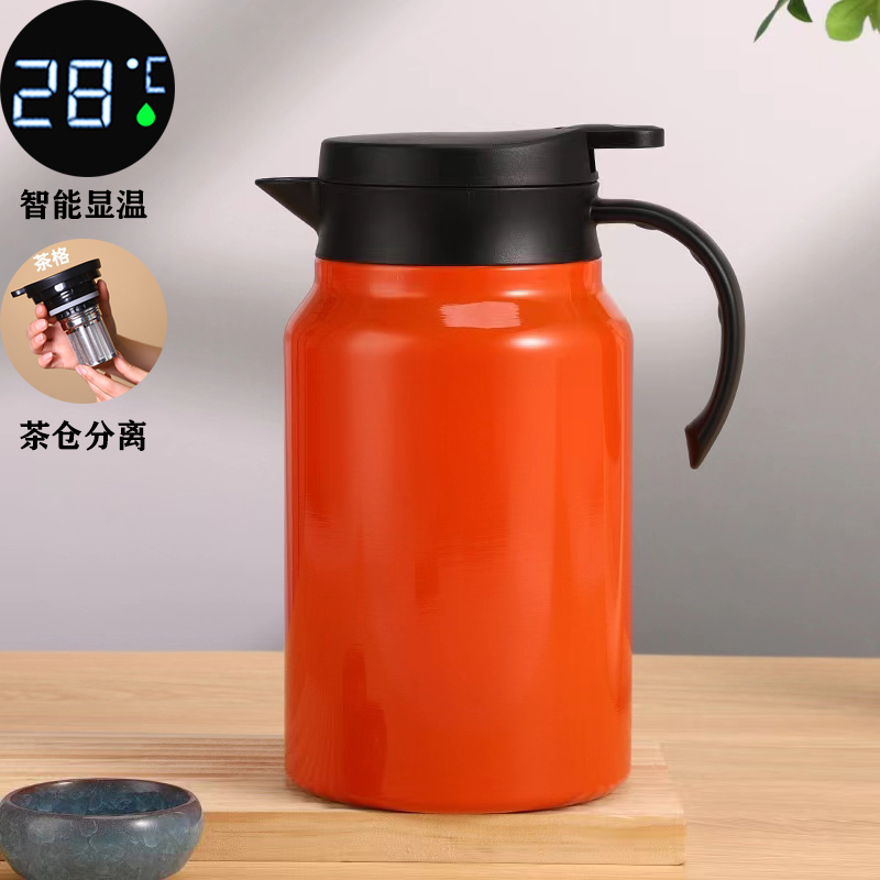 焖茶壶家用泡茶专用开水保温壶316不锈钢大容量办公闷茶茶水分离
