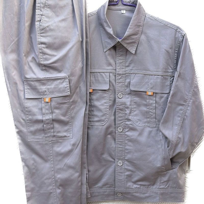 夏季新款棉外套工作服套装男劳保服防烫耐磨耐脏高档厂服工装长袖