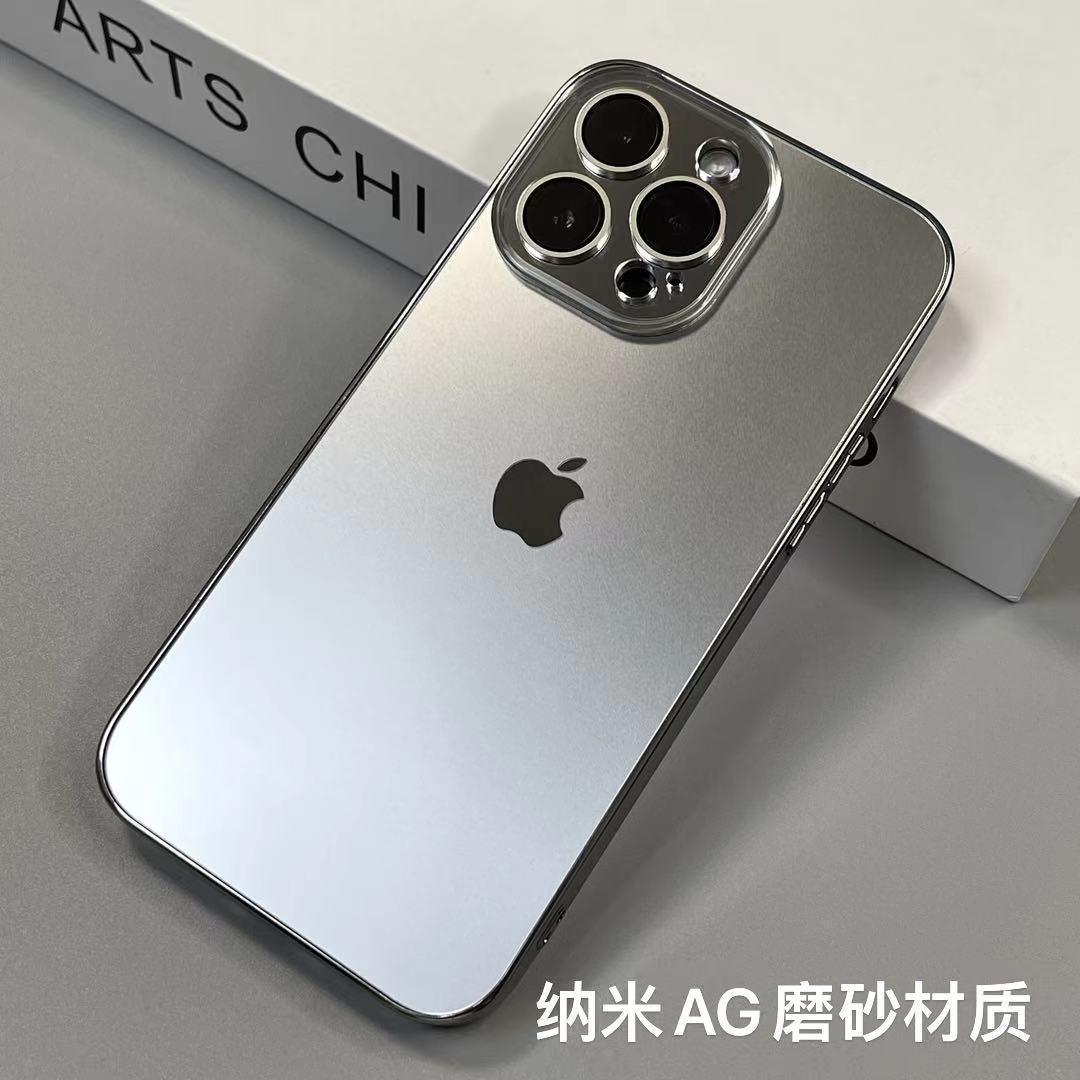 高级纳米AG磨砂壳适用苹果17/16/15/14/13/12镜头全包防摔手机壳