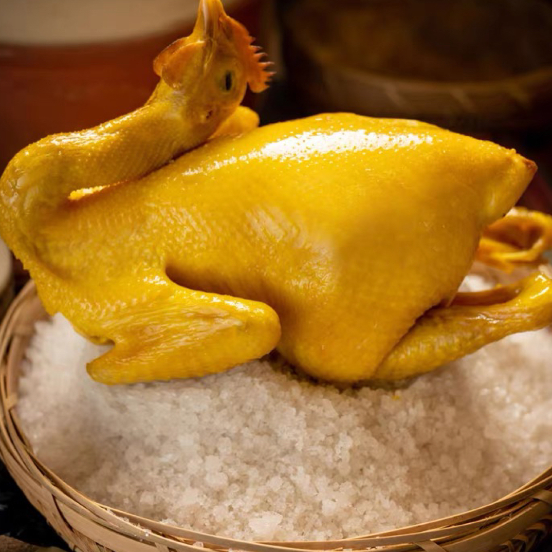 脆皮传统客家盐焗老鸡（2只约1700g）美味咸香熟鸡开胃加热盐焗鸡