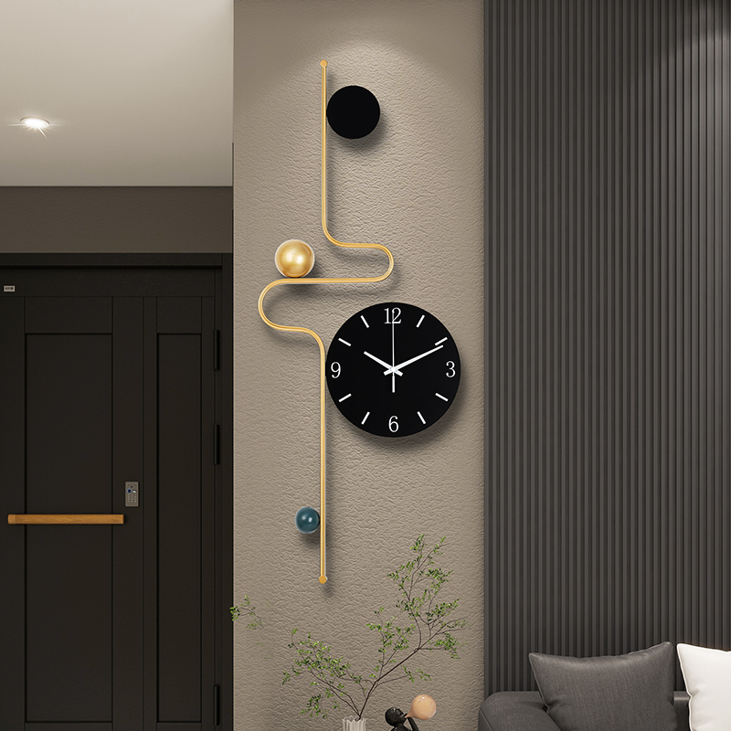 时钟挂钟客厅创意装饰新款钟表现代简约大气挂表时尚免打孔石英钟