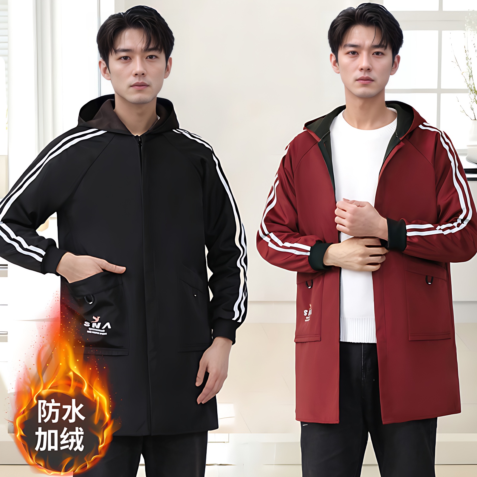 工作服男定制罩衣印字logo刻字加绒罩衣订制diy定做