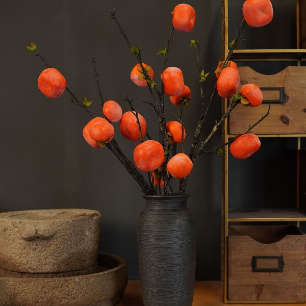 【高货大柿子】落地放仿真柿子大气高端喜庆居家落地摆件柿柿如意
