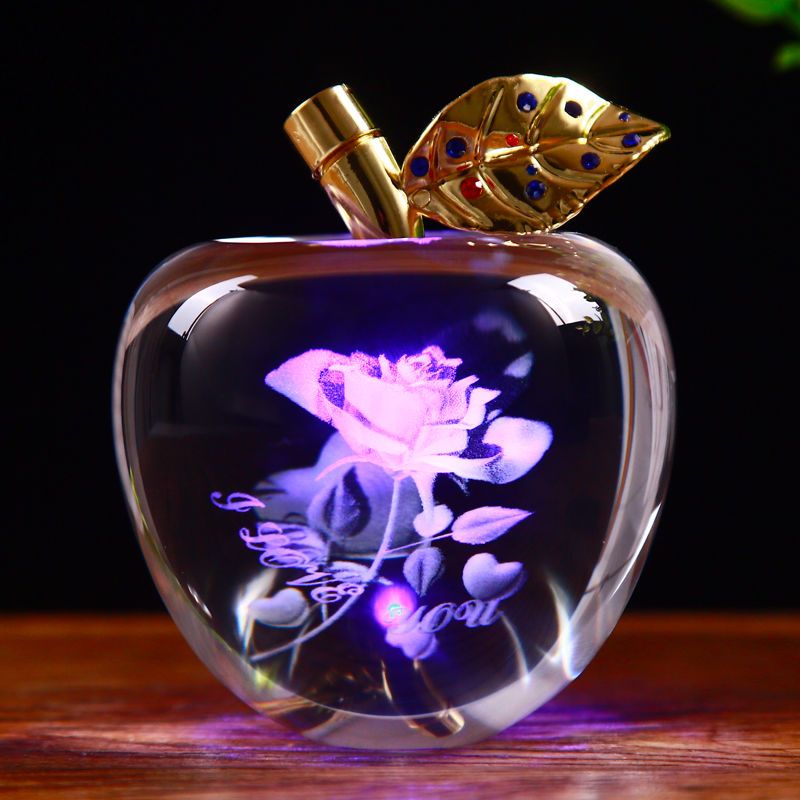 圣诞礼物水晶苹果平安夜情人节情侣生日礼物送男女朋友小女生女神