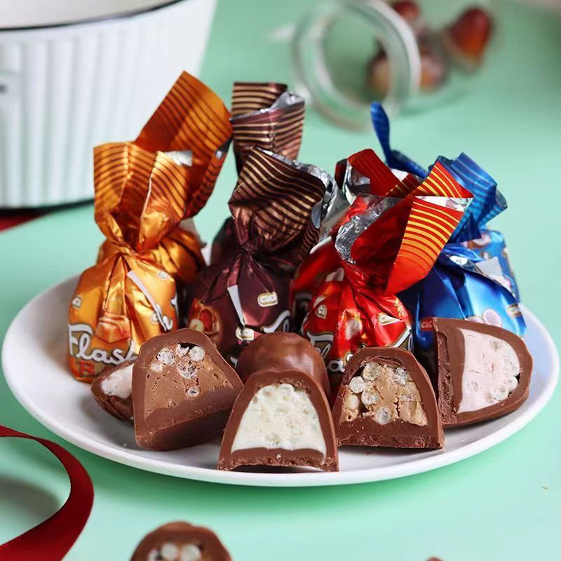 进口结婚喜糖婚糖500g订婚水果糖混合糖果散装批发喜枣巧克力喜糖