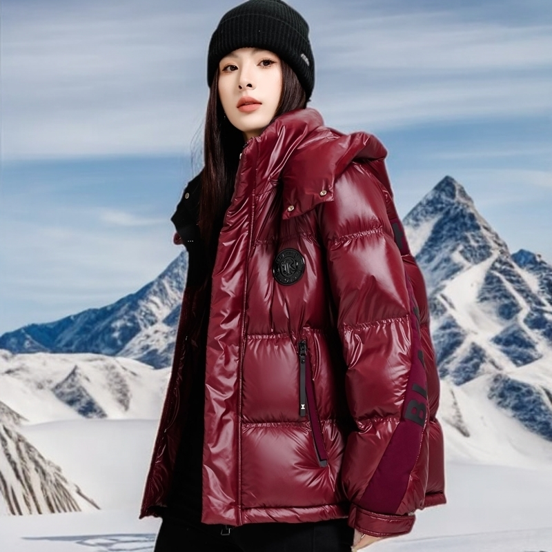 羽绒服白鸭绒爆款男女同款短款冬季时尚可拆卸帽潮流保暖加厚外套