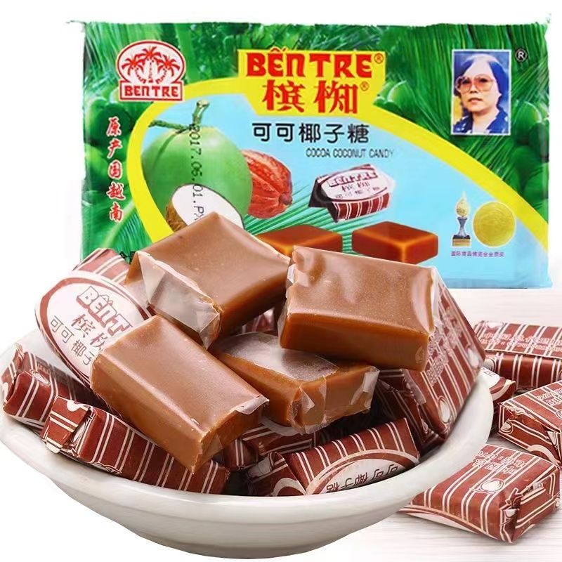 槟椥越南进口可可椰子糖老牌零食水果糖椰香浓椰糖童年硬糖椰香