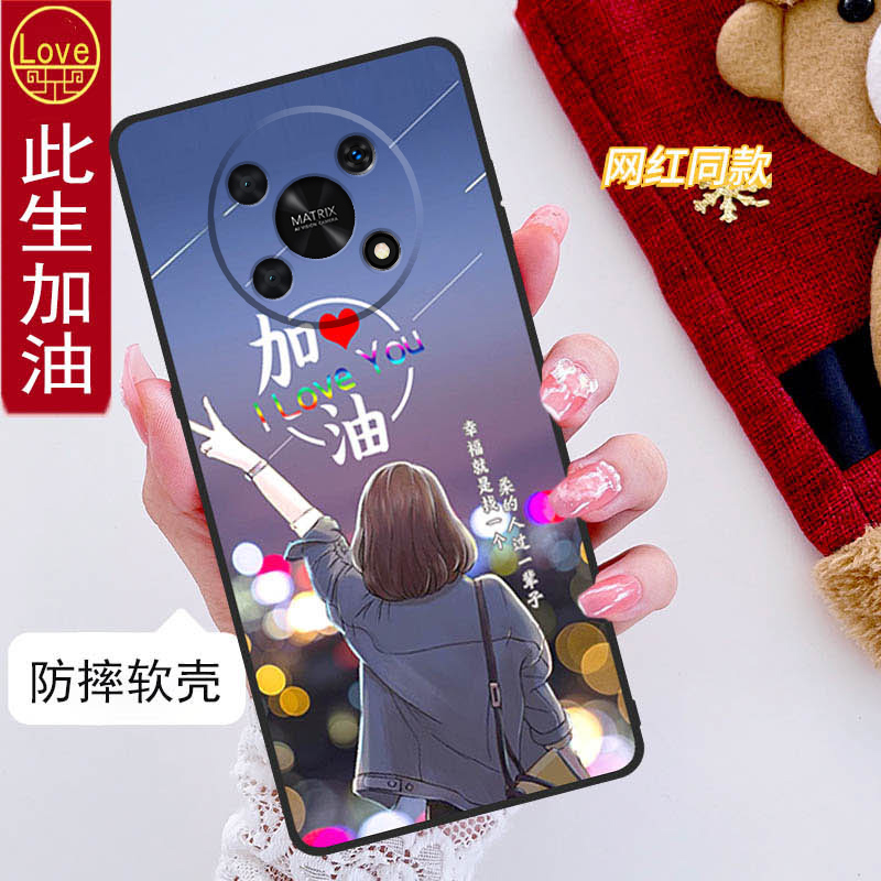 适用华为荣耀x40GT手机壳ADT-AN00全包防摔男女新款硅胶软壳可爱