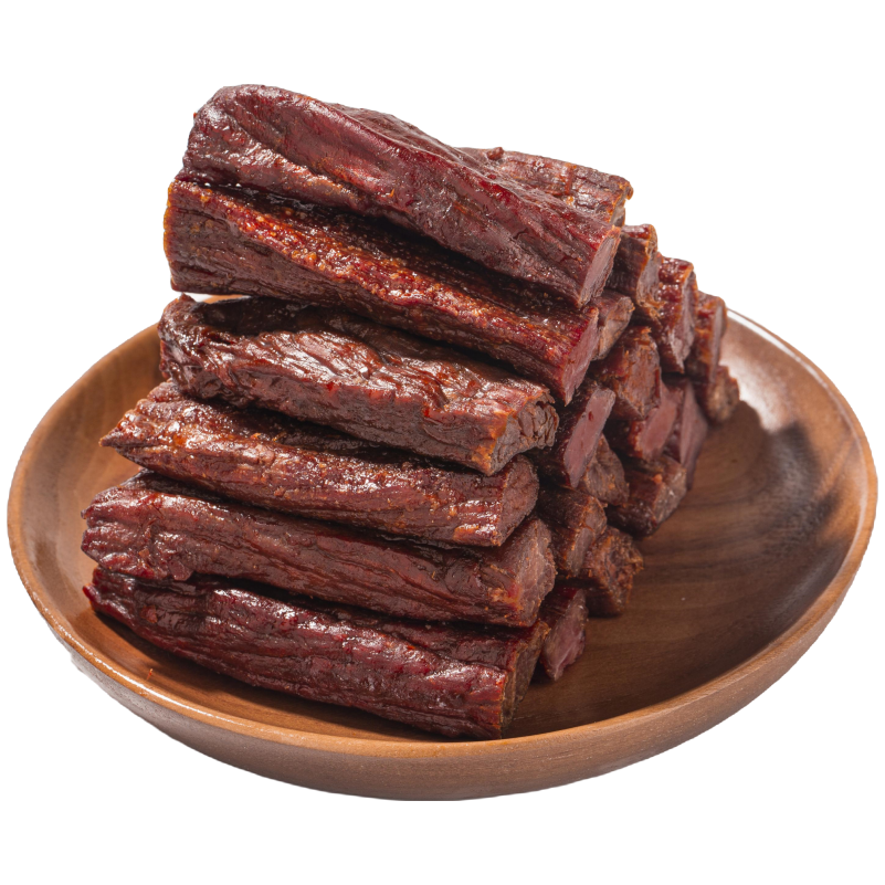 草原牛福李双11好物现烤牛肉干自然风干100%真牛肉休闲方便碳烤