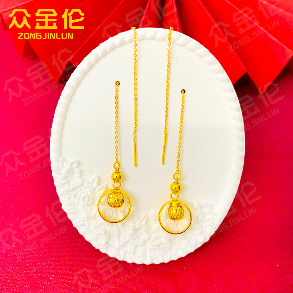 众金伦 铜合金耳饰 时尚精美款【同心圆耳线】