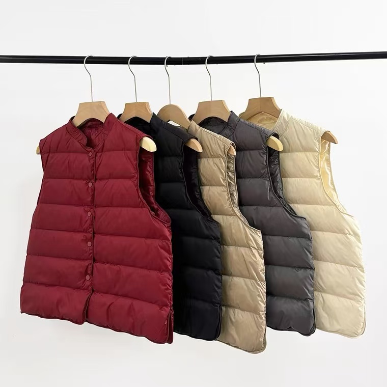 冬季保暖轻薄羽绒服女休闲背心外套羽绒马甲女款爆款2025新款正品