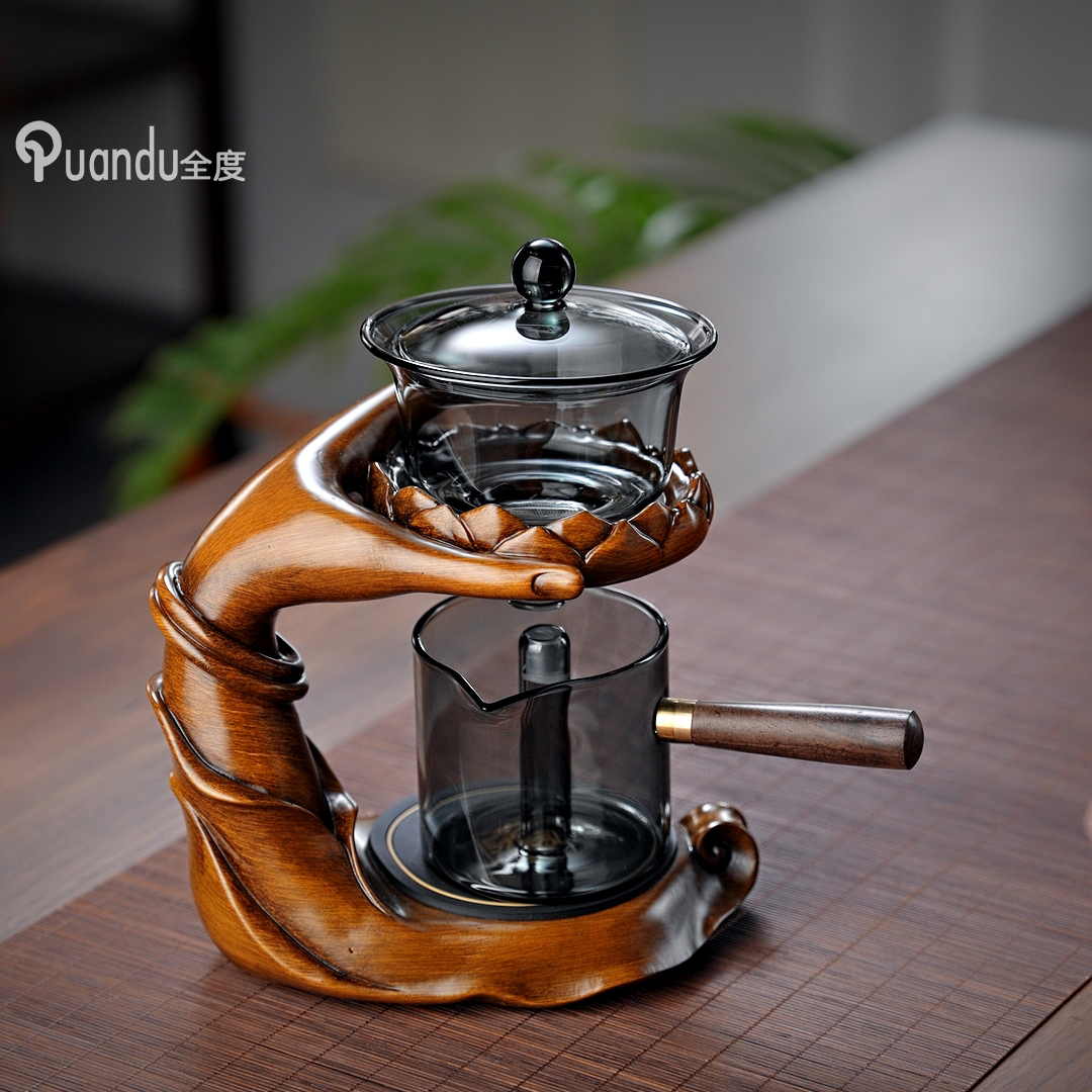 全度玻璃半自动茶具懒人家用感应泡茶壶功夫茶杯冲泡茶神器创意