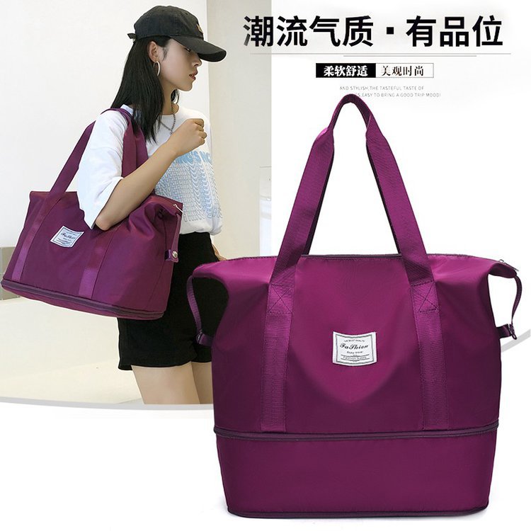 短途手提旅行收纳包女干湿分离游泳包瑜伽健身包单肩行李袋飞机包