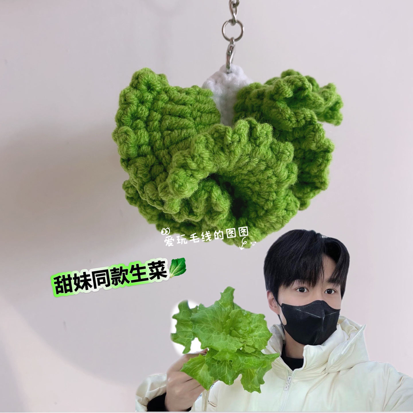 十个勤天种地吧卓沅生菜手工钩织创意玩偶成品diy过年新年礼物