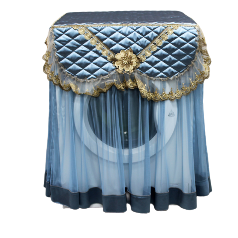 布兰妮蓝色洗衣机罩小天鹅海尔西门子美的惠而浦防晒防尘防尘罩