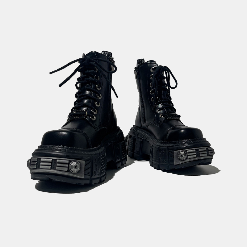 The Heroine 杨丞琳希林娜依·高同款西班牙潮牌朋克机车马丁靴女