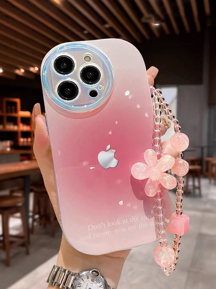 ins风渐变晕染适用苹果17promax手机壳iPhone16全包15/14情侣高级
