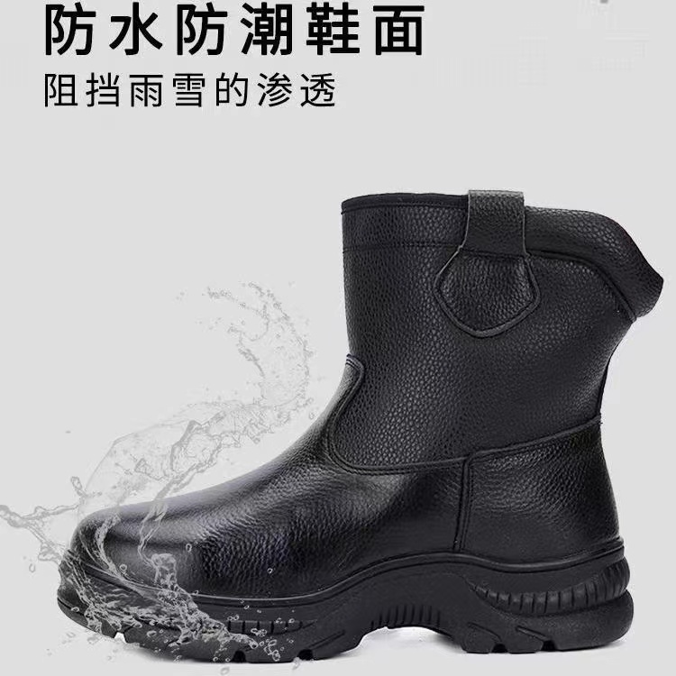 冬季一脚蹬耐磨加厚防寒保暖防滑雪地靴靴子加绒防水高帮轻便耐磨