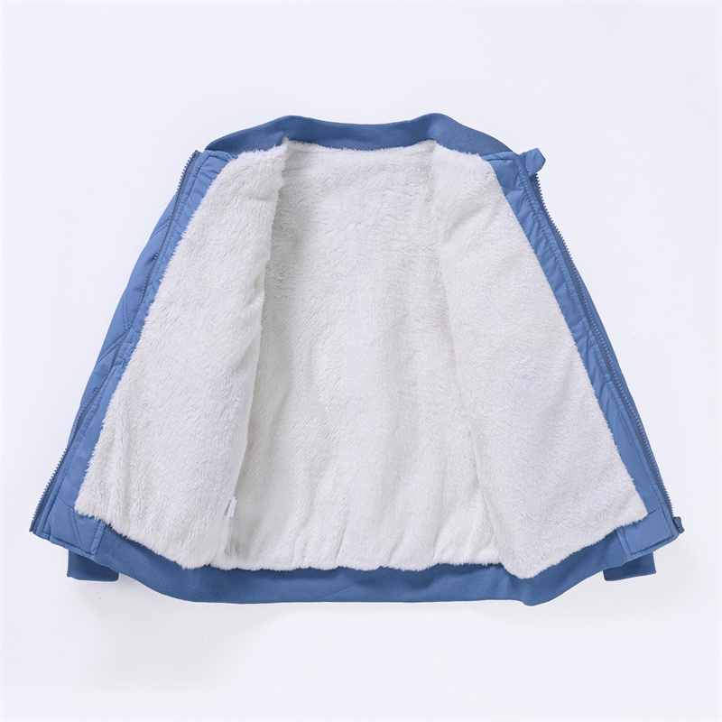 儿童棉服内胆男童保暖外套女童加绒一体棉衣中洋气校服内胆冬季装