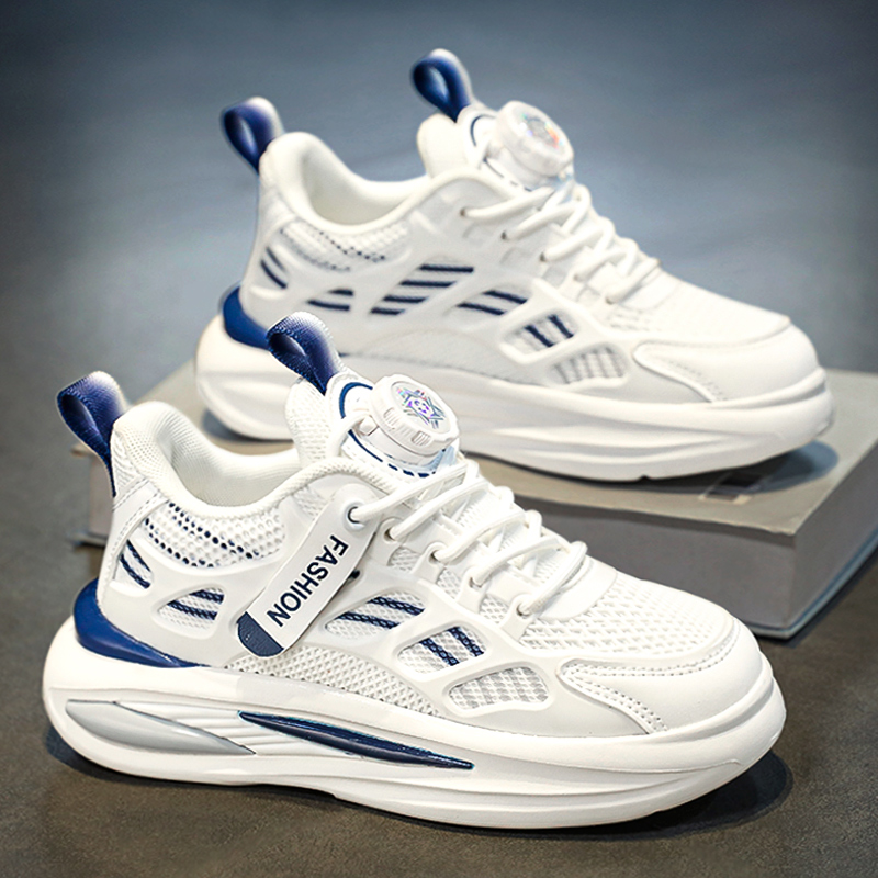 阿童木男童小白鞋春夏新款网面儿童鞋子男孩跑步老爹鞋透气运动鞋