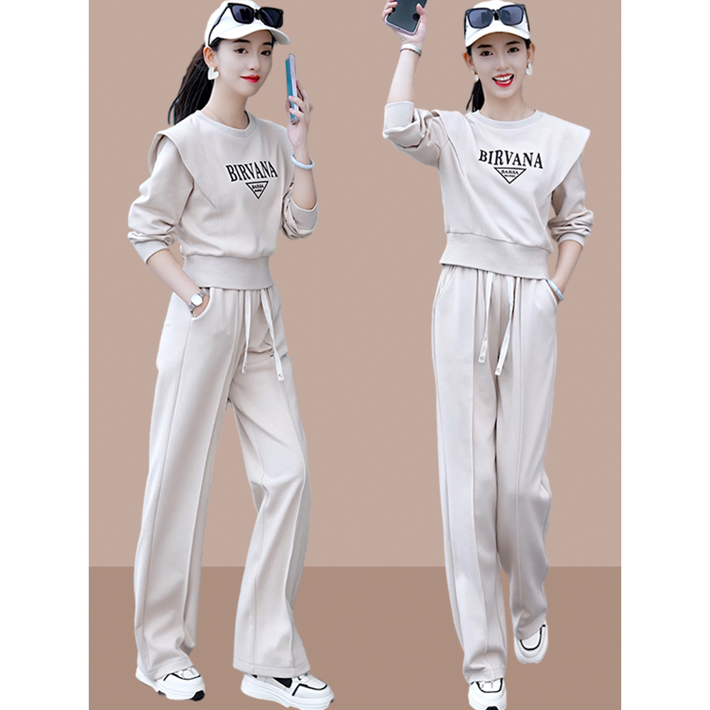 2025春秋季新款女士运动服套装休闲时尚卫衣两件套洋气时髦小个子