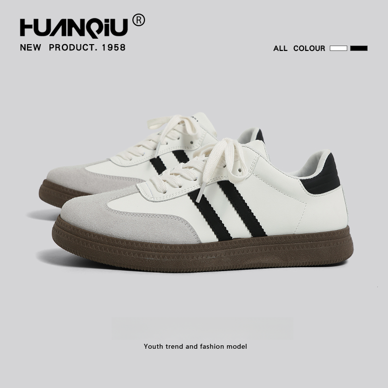 环球德训鞋男春秋季新款2025厚底增高轻便百搭软底耐磨运动休闲鞋