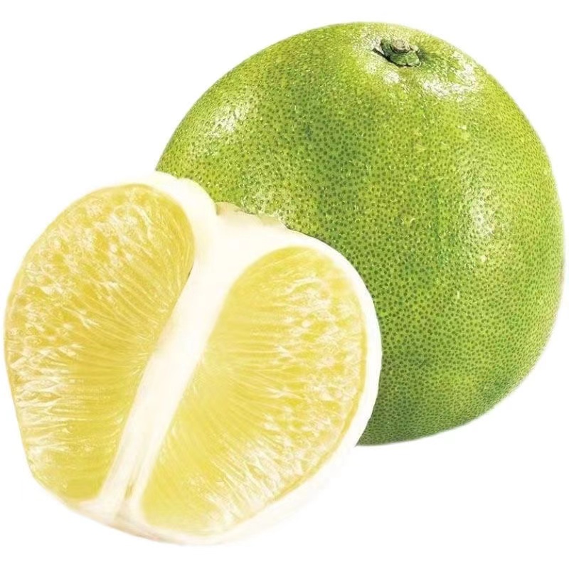 泰国进口青柚青皮翡翠柚子绿皮白柚1/2个装当季孕妇热带新鲜水果