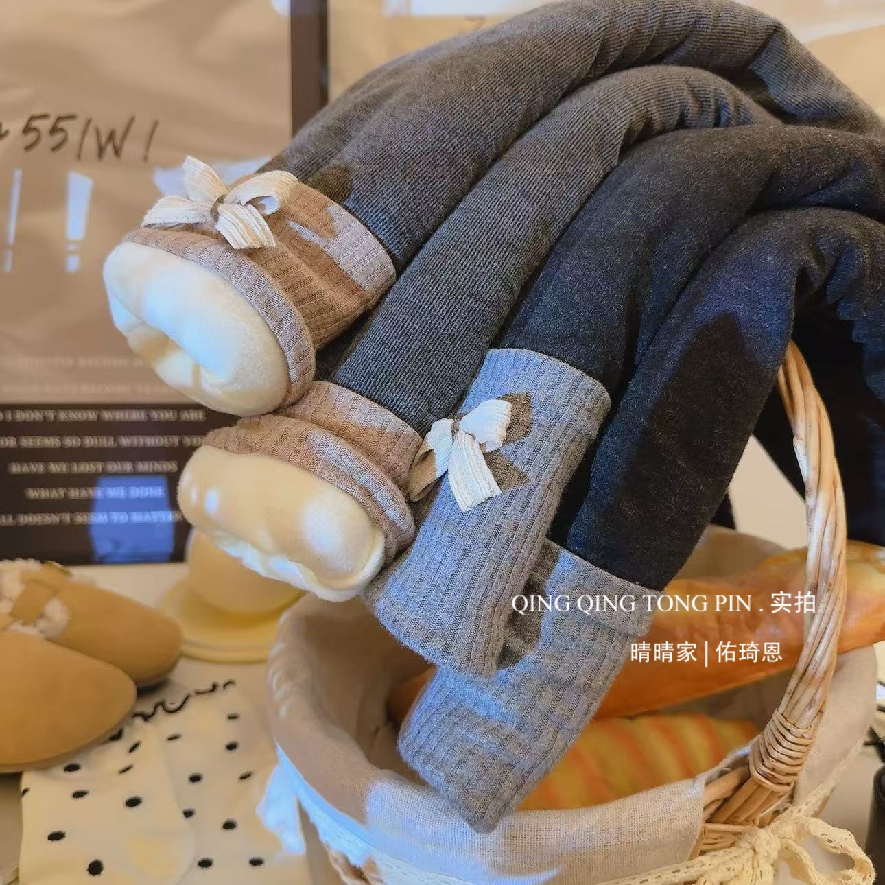 女童冬季打底裤棉裤三层加绒加厚外穿裤子女宝宝修身裤子一条过冬