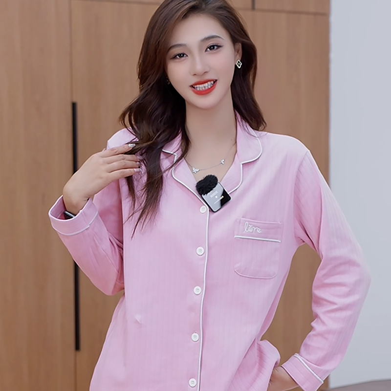 索盾睡衣秋冬款女纯棉长袖大码春秋季2024新款女士家居服 20302