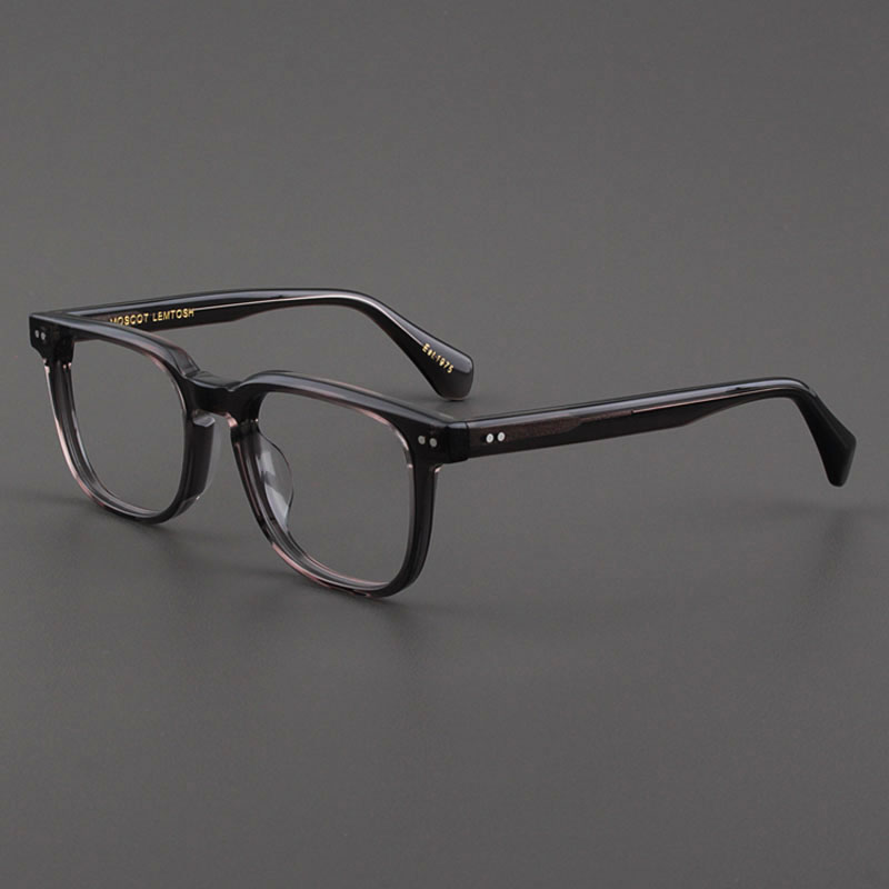 MOSCOT LEMTOSH眼镜框男士款复古椭圆镜架美式透灰色高级近视镜女