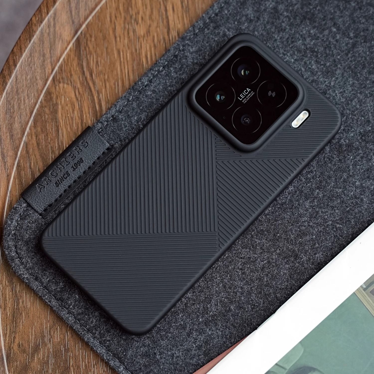 适用小米17promax手机壳超薄磨砂几何纹不沾指纹Xiaomi17硬壳保护