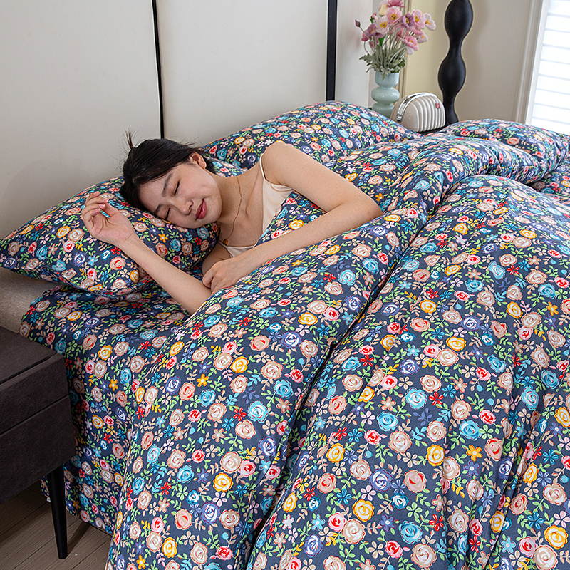 【现货速发】亲肤被套单件床上用品床单双人被子套被褥套子枕套被罩