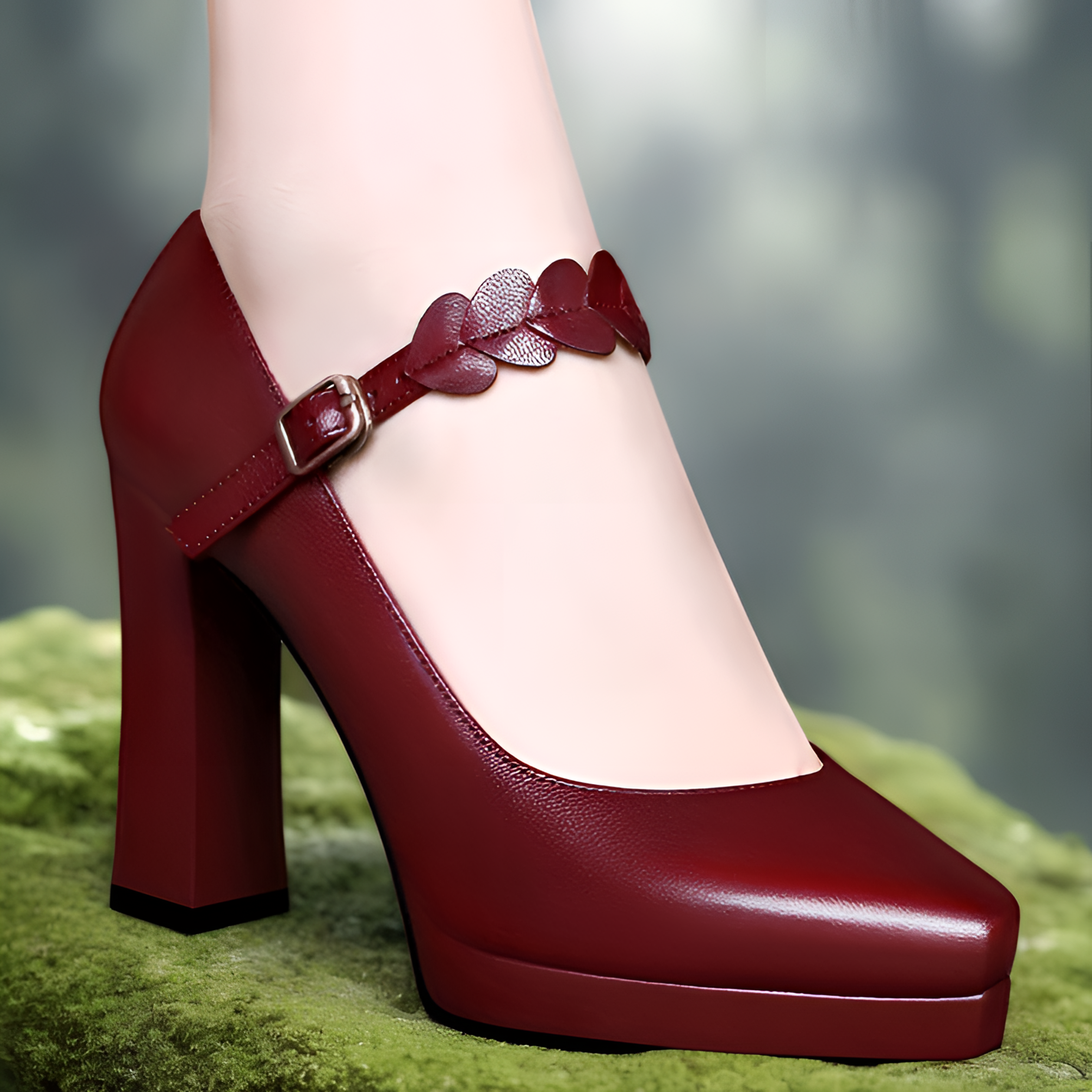 粗跟单鞋女2025年新款爆款春秋季百搭浅口防水台高跟女鞋子女走秀