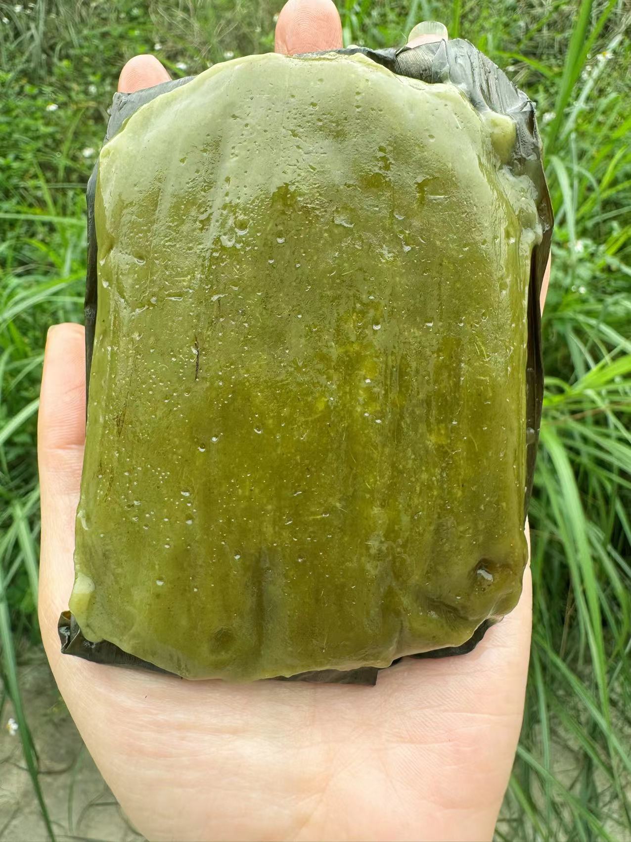 广西特产手工艾叶艾草蕉叶糯米糍粑花生芝麻馅新鲜青团软糯120g