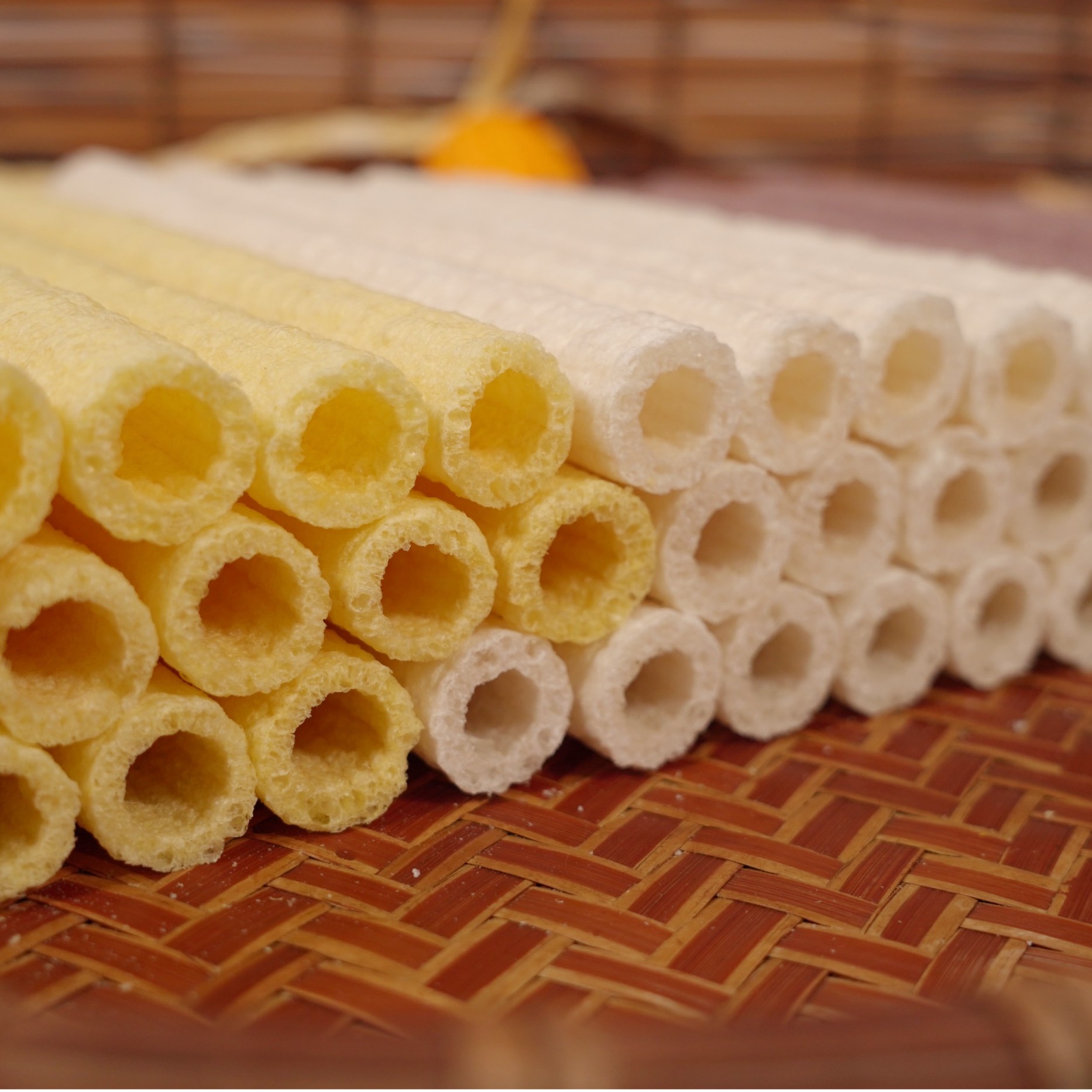 老式米棒童年零食8090后江米棍玉米棒怀旧空心筒