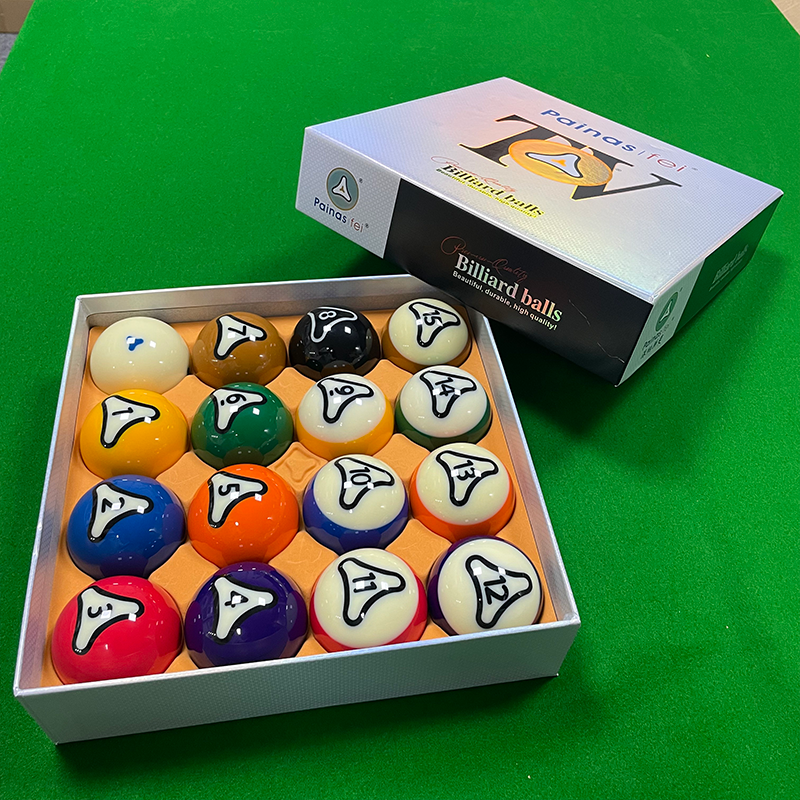 球房专用派纳斯水晶球子黛纳同款16彩美式中式通用大号台球子高端