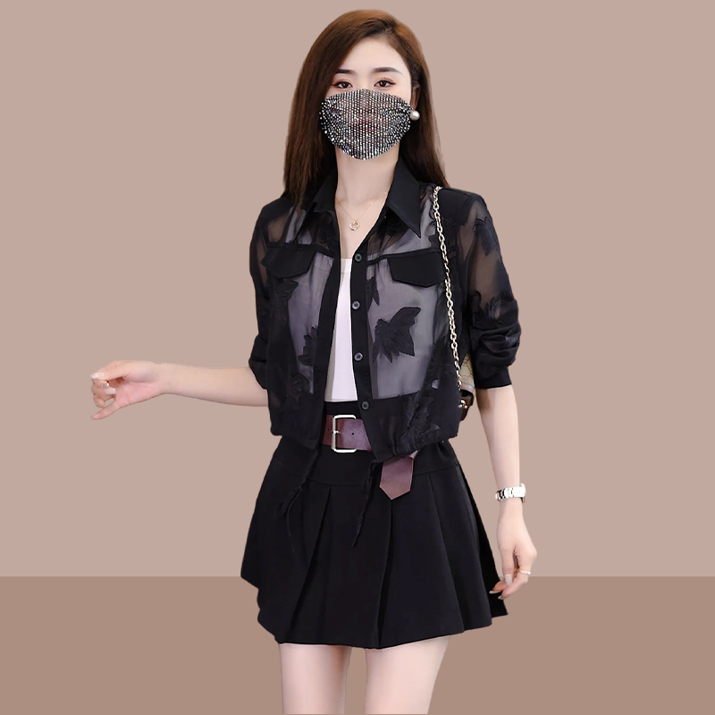 夏季时尚防晒衣女2025新款女孩薄款透气宽松外套高级感防晒服衬衫