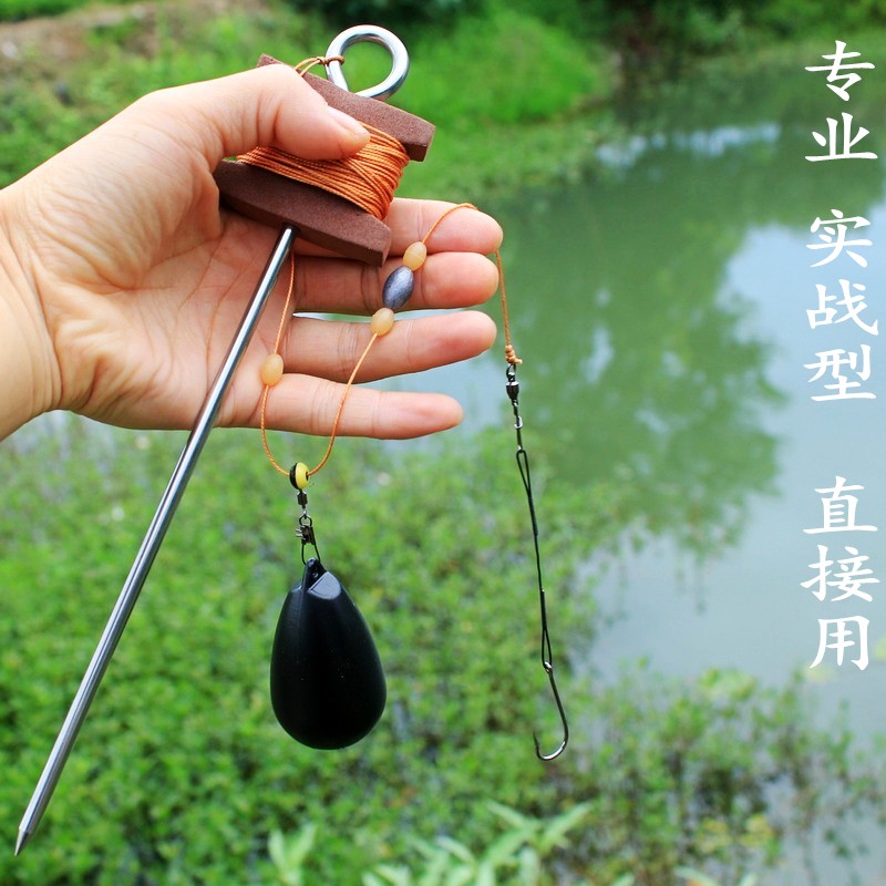 绑好的成品专门钓黑鱼乌鱼鲶鱼钩线组钓鳜鱼钢丝子线懒人钓鱼神器