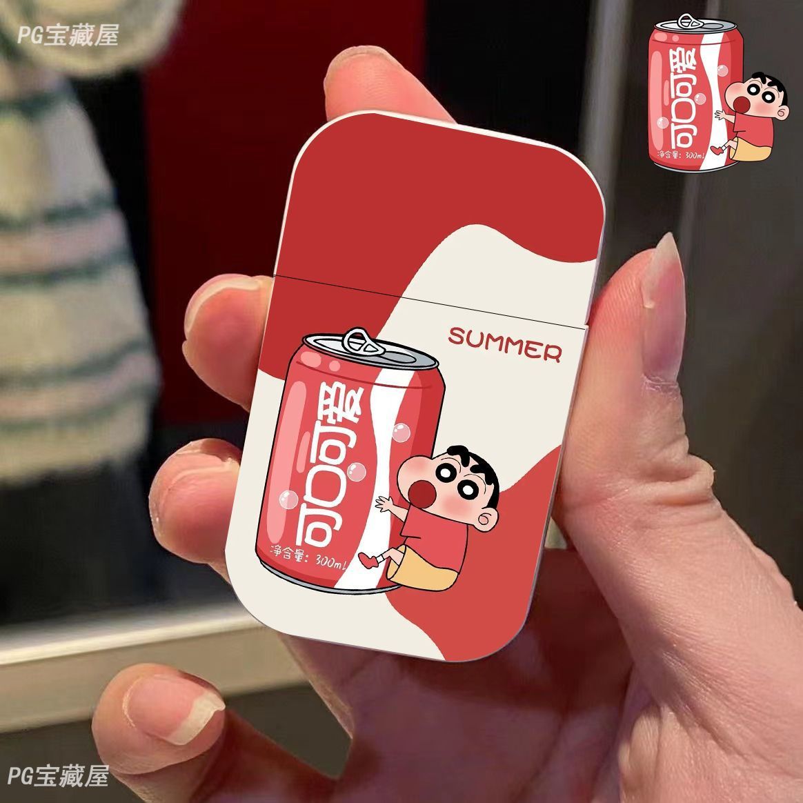 蜡笔小新充气打火机粉色火焰可爱卡通创意高颜值ins潮流送男友