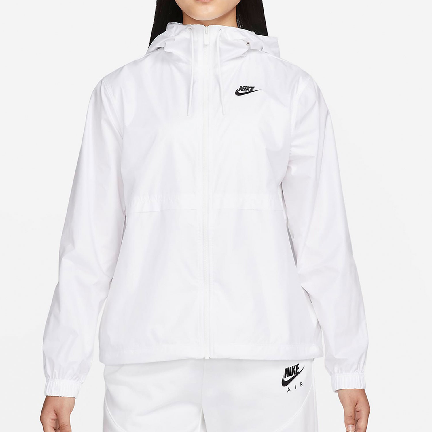 Nike/耐克正品女款纯色logo梭织连帽马拉松夹克外套DM6180-100