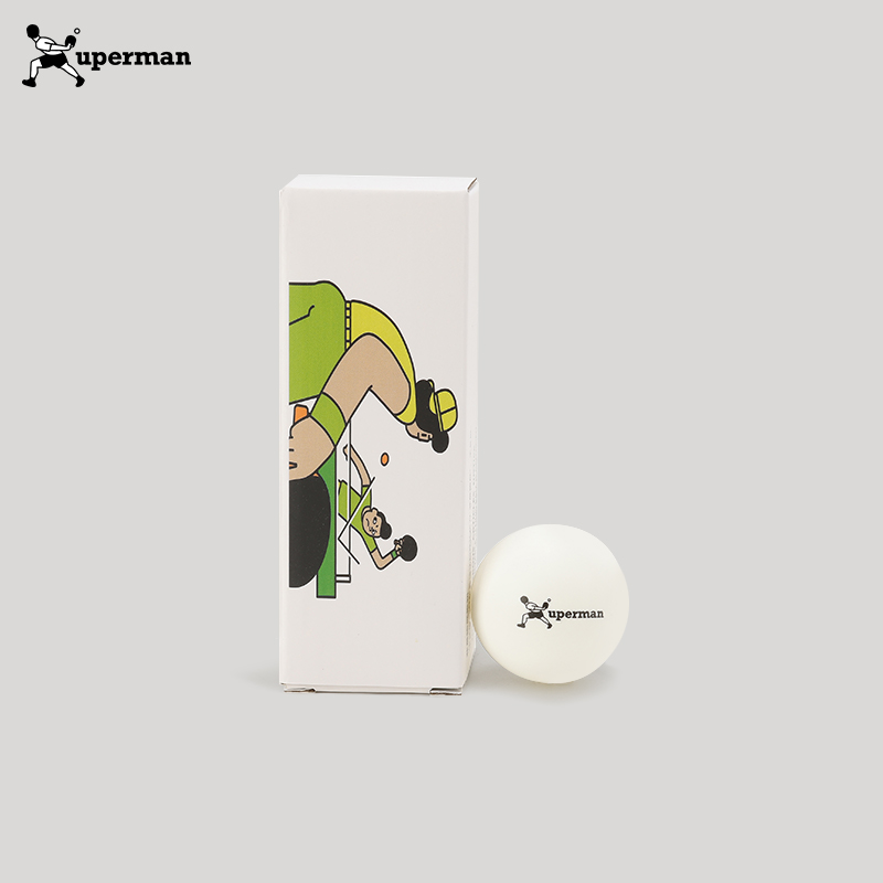 Xuperman我的乒乓球白色优选有缝塑料球3颗装专业训练球兵乓球