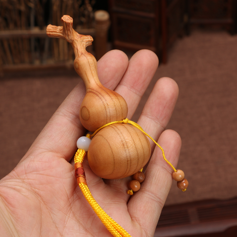 龙头葫芦 老桃木葫芦 桃木龙头葫芦 手工雕刻平安祥瑞龙头葫芦