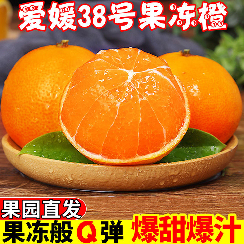 正宗四川爱媛38号果冻橙子3/5/8斤新鲜水果当季柑桔蜜橘子爆汁甜