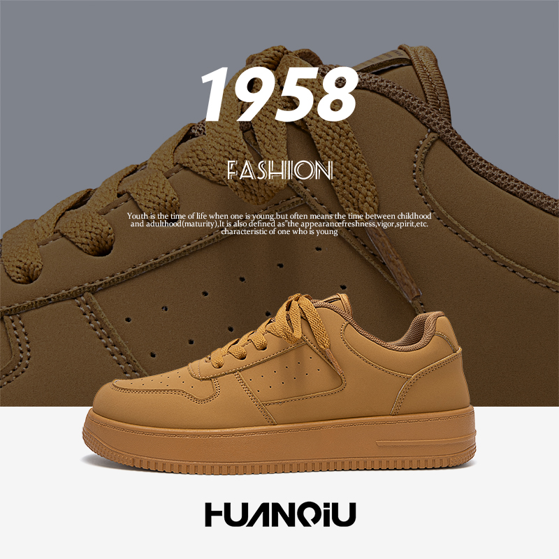 环球休闲板鞋子男款2025新款秋季男鞋爆款厚底潮流百搭男士增高鞋